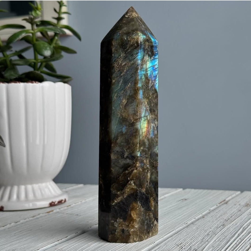 Labradorite Tower Crystal Specimen