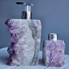 Amethyst Soap Dispenser + Oil Diffuser cluster specimen (02)