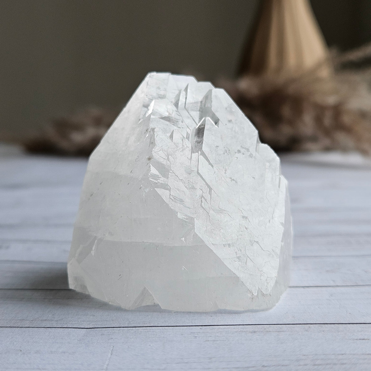 Apophyllite Pyramid Crystal Specimen – Wholehearted Crystal Creations