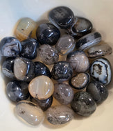 Black Agate Tumbled Pocket Stone Crystal Specimen – Wholehearted Crystal Creations