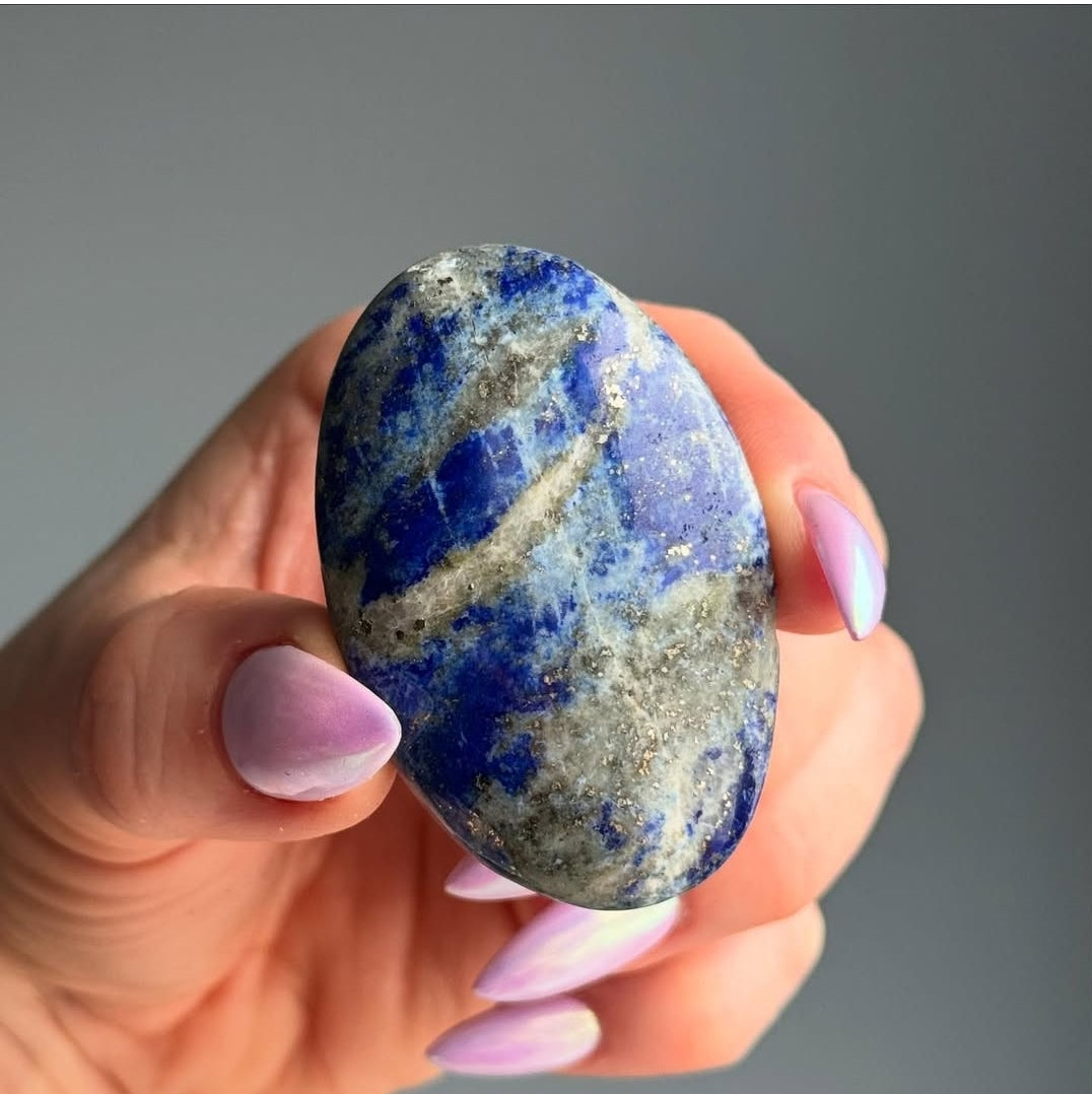 Lapis Lazuli Palmstone Specimen (L16) – Wholehearted Crystal Creations