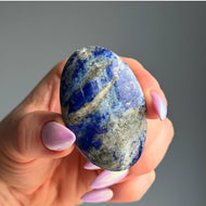 Lapis Lazuli Palmstone Specimen (L16) – Wholehearted Crystal Creations