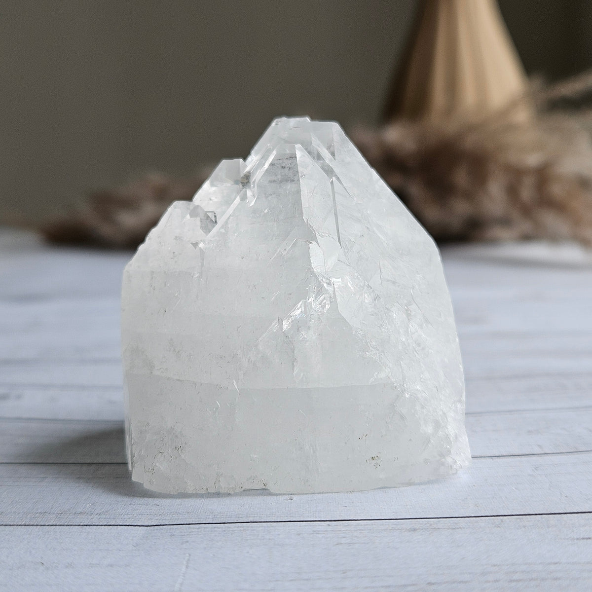 Apophyllite Pyramid Crystal Specimen – Wholehearted Crystal Creations