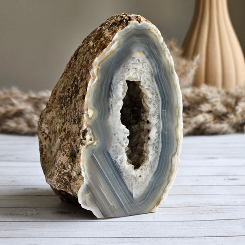 Agate Geode Crystal Specimen – Wholehearted Crystal Creations