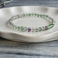 Rainbow Fluorite 4mm Beaded Stretch Stone Bracelet – Wholehearted Crystal Creations