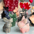 Christmas Reindeer Crystal Carving Specimen – Wholehearted Crystal Creations