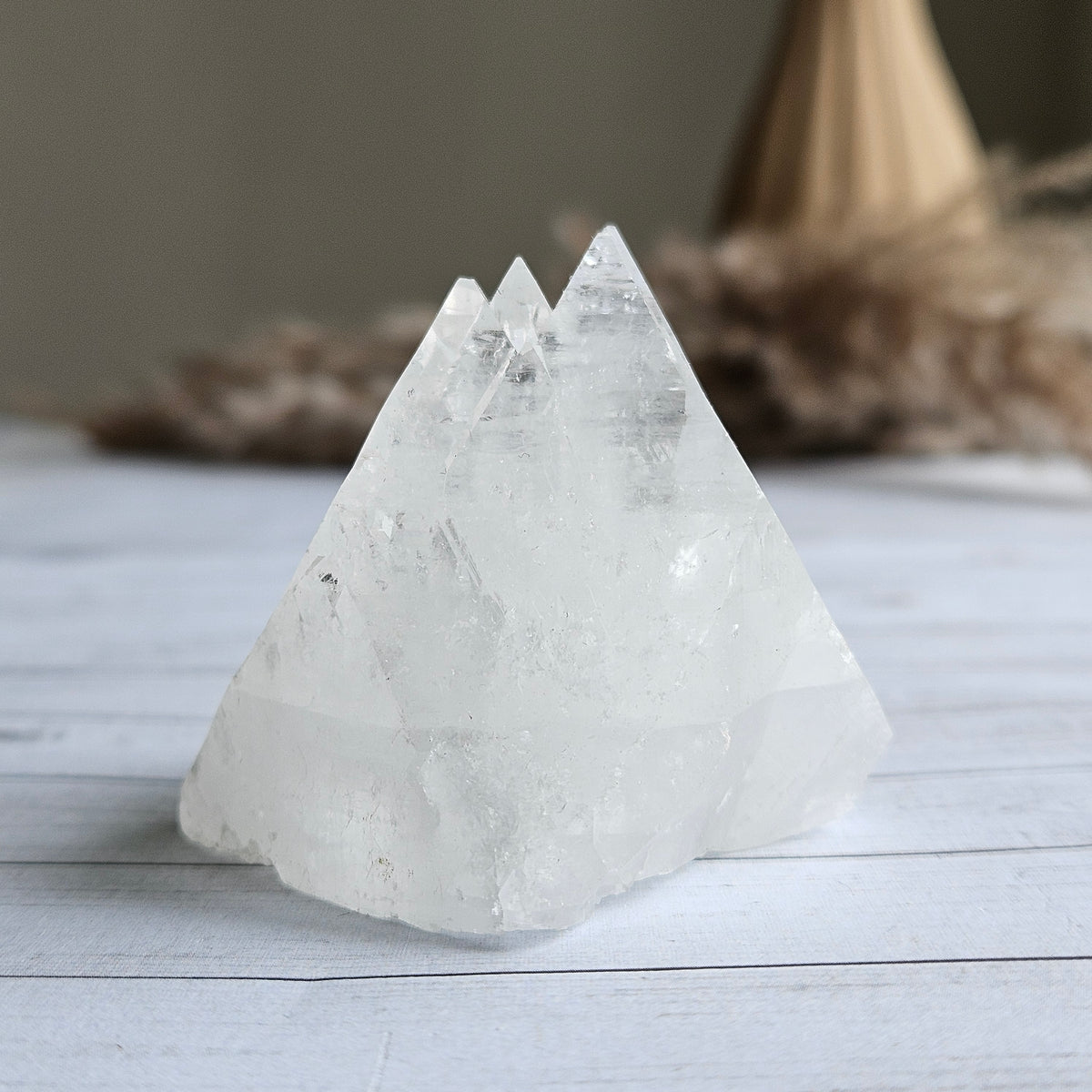 Apophyllite Pyramid Crystal Specimen – Wholehearted Crystal Creations