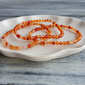 Carnelian 4mm Beaded Stretch Stone Bracelet – Wholehearted Crystal Creations