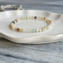 Rainbow Amazonite 4mm Beaded Stretch Stone Bracelet