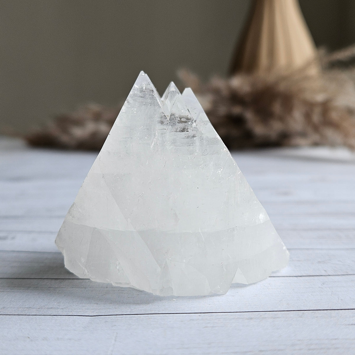 Apophyllite Pyramid Crystal Specimen – Wholehearted Crystal Creations