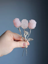 Valentine Crystal Rose Carving Specimen (Choose Your Material)