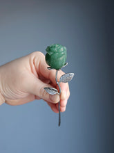 Valentine Crystal Rose Carving Specimen (Choose Your Material)