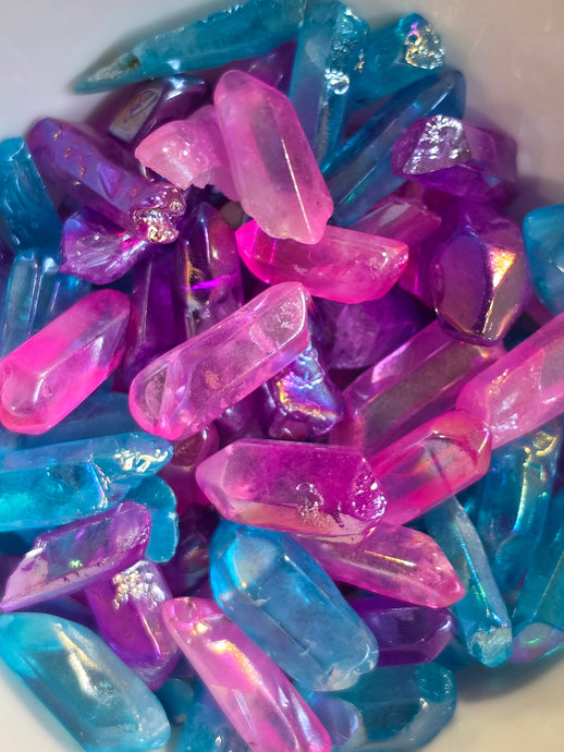 Aura Quartz Mini Pocket Stone Crystal Specimen – Wholehearted Crystal Creations