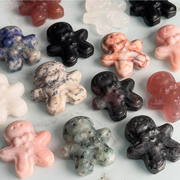 Christmas Gingerbread Crystal Carving Specimens