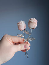 Valentine Crystal Rose Carving Specimen (Choose Your Material)