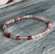 Lithium Quartz 4mm Beaded Stretch Bracelet – Wholehearted Crystal Creations