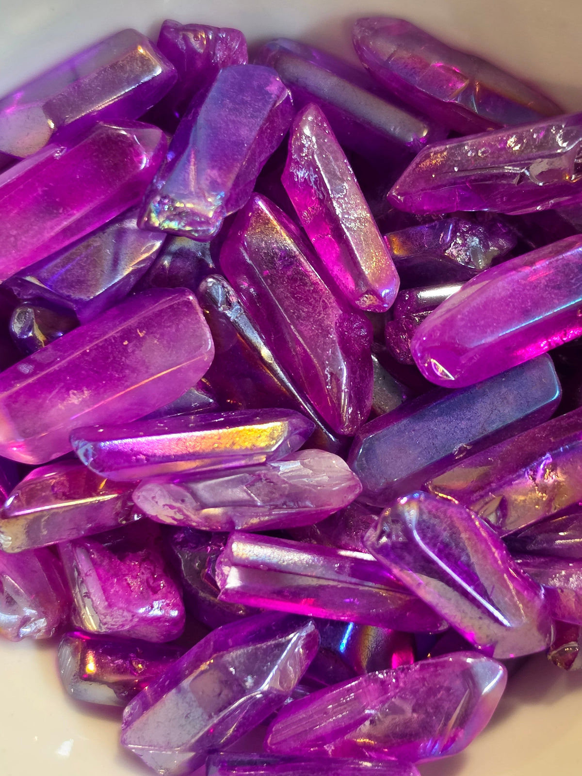 Aura Quartz Pocket Stone Crystal Specimen – Wholehearted Crystal Creations