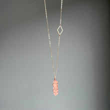 Rose Quartz Diamond Wire Wrapped Crystal Necklace – Wholehearted Crystal Creations