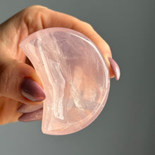 Rose Quartz Moon Bowl Carving Crystal Specimen – Wholehearted Crystal Creations