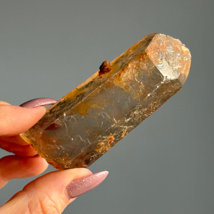 Tangerine Quartz Raw Point Crystal Specimen – Wholehearted Crystal Creations