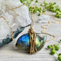 Labradorite Wire Wrapped Crystal Necklace – Wholehearted Crystal Creations