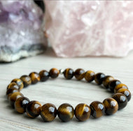 Yellow Tiger's Eye Stretch Bracelet – Wholehearted Crystal Creations