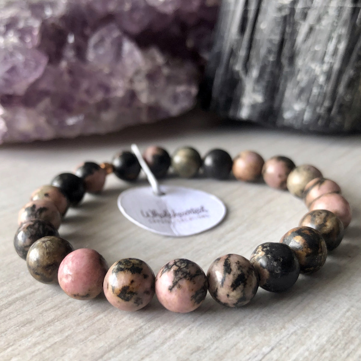 Rhodonite Stretch Bracelet – Wholehearted Crystal Creations
