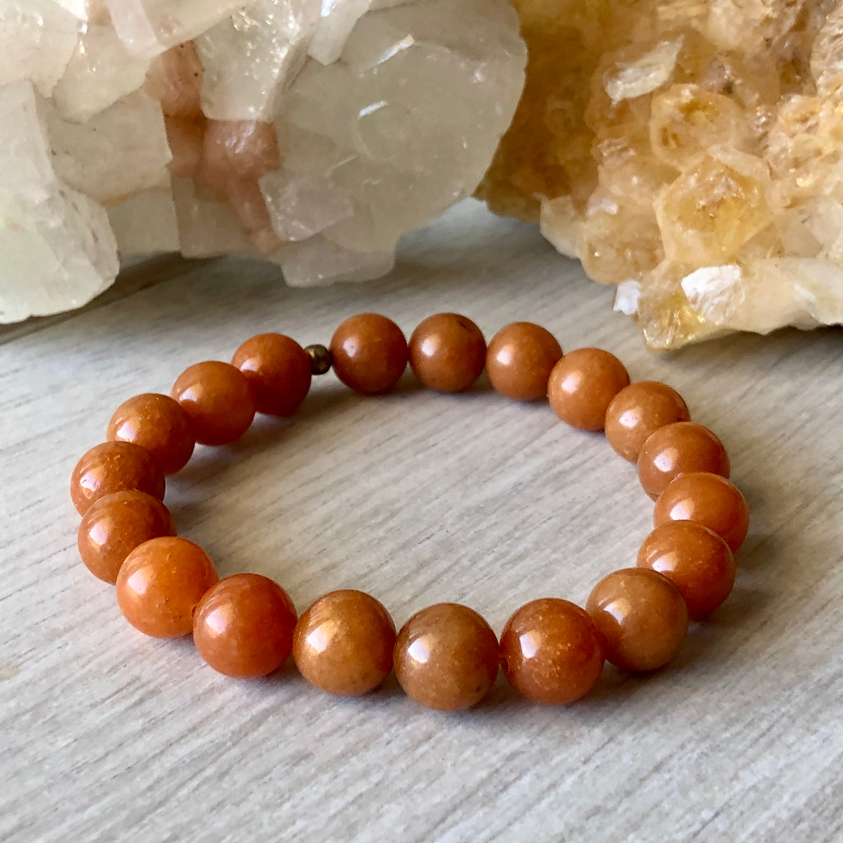 Orange Aventurine Stretch Bracelet 10mm – Wholehearted Crystal Creations