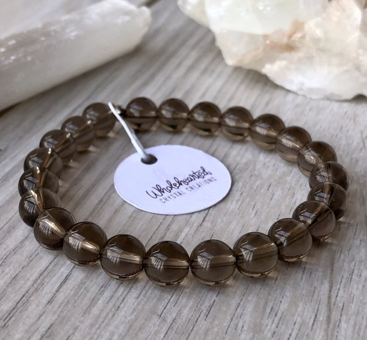 Smoky Quartz Stretch Bracelet – Wholehearted Crystal Creations