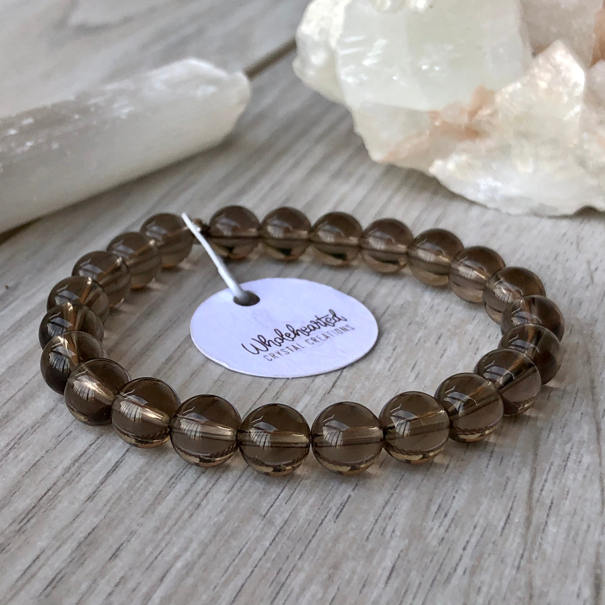 Smoky Quartz Stretch Bracelet – Wholehearted Crystal Creations