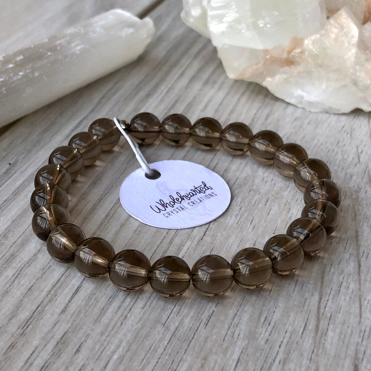Smoky Quartz Stretch Bracelet – Wholehearted Crystal Creations