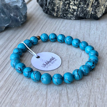 Turquoise Dyed Howlite Stretch Bracelet