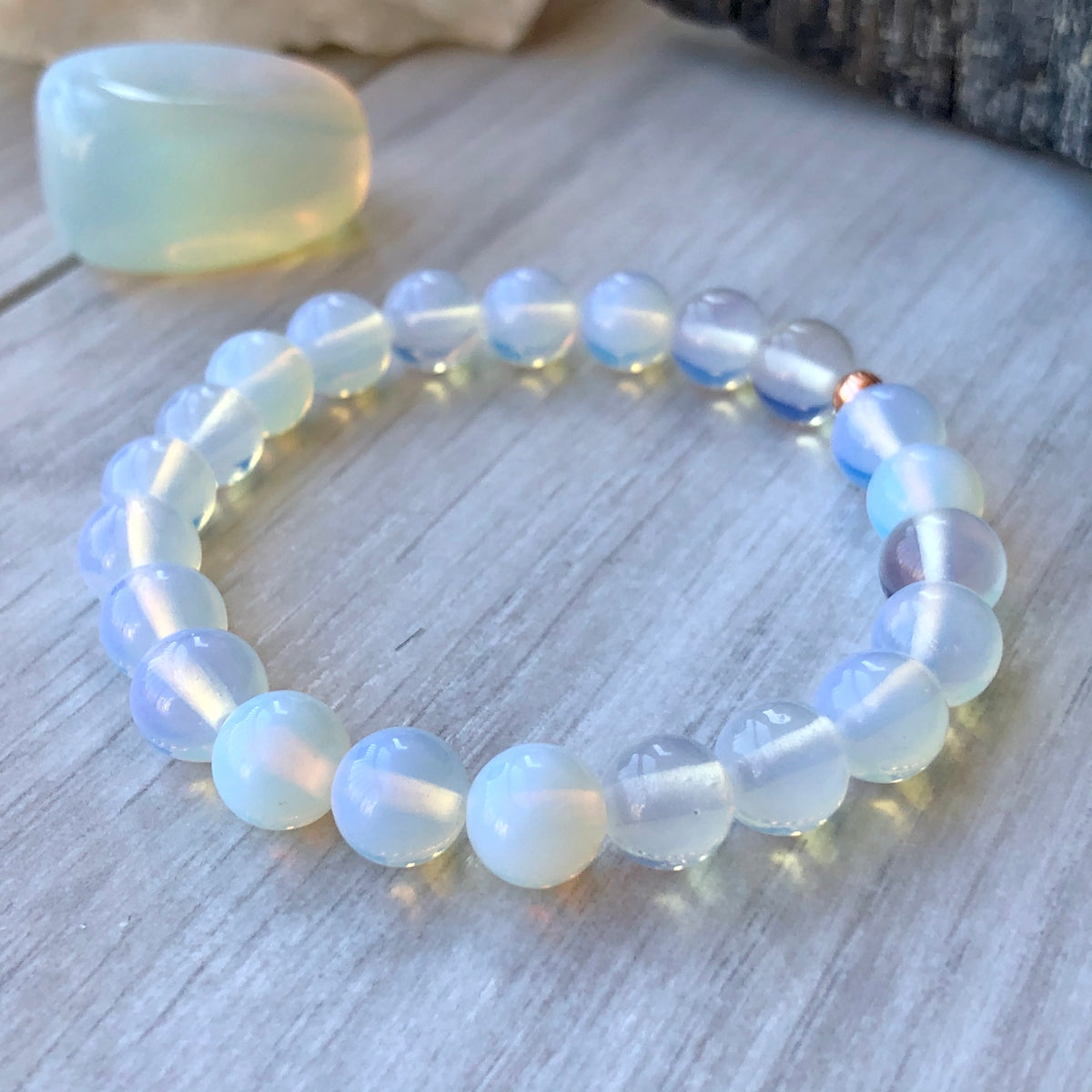 Opalite Stretch Bracelet – Wholehearted Crystal Creations