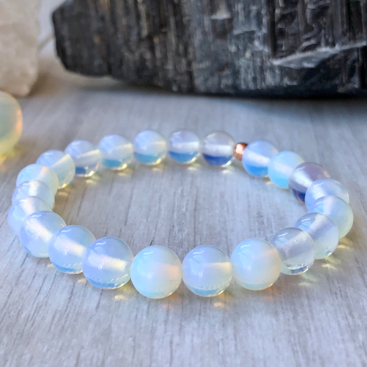 Opalite Stretch Bracelet – Wholehearted Crystal Creations