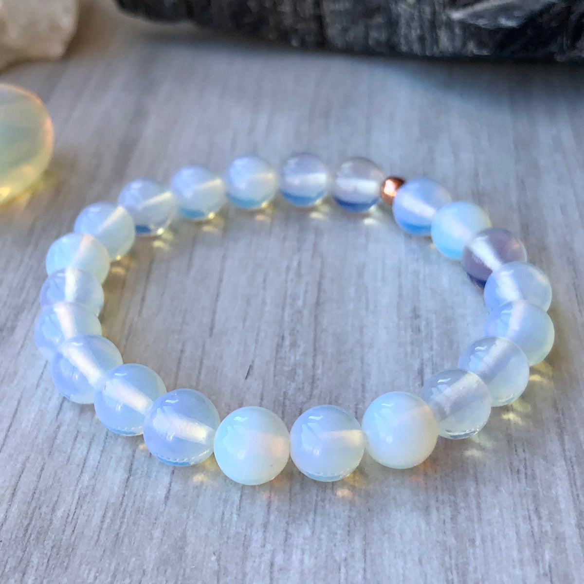 Opalite Stretch Bracelet – Wholehearted Crystal Creations