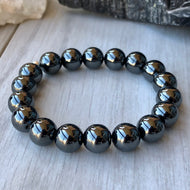 Hematite Stretch Bracelet 10mm – Wholehearted Crystal Creations