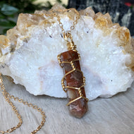 Crazy Lace Agate Wire Wrapped Necklace – Wholehearted Crystal Creations