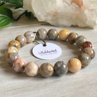 Crazy Lace Agate Stretch Bracelet 10mm – Wholehearted Crystal Creations