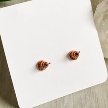 Amethyst Stud Earrings | Rose Gold | 12mm (013)