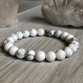 Gloss Howlite Stretch Bracelet 8mm – Wholehearted Crystal Creations
