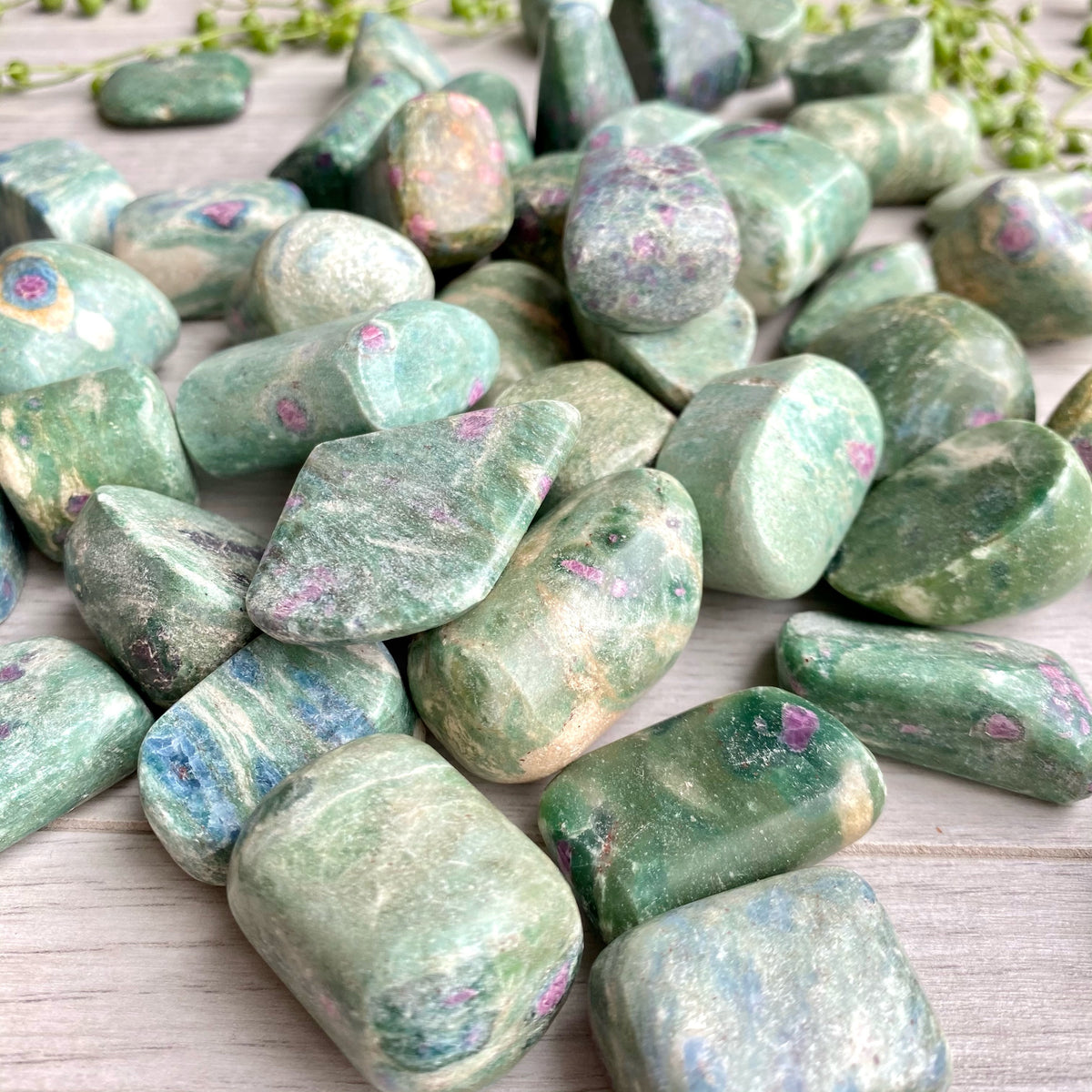 Ruby in Fuchsite Regular Tumbled Pocket Stone – Wholehearted Crystal Creations
