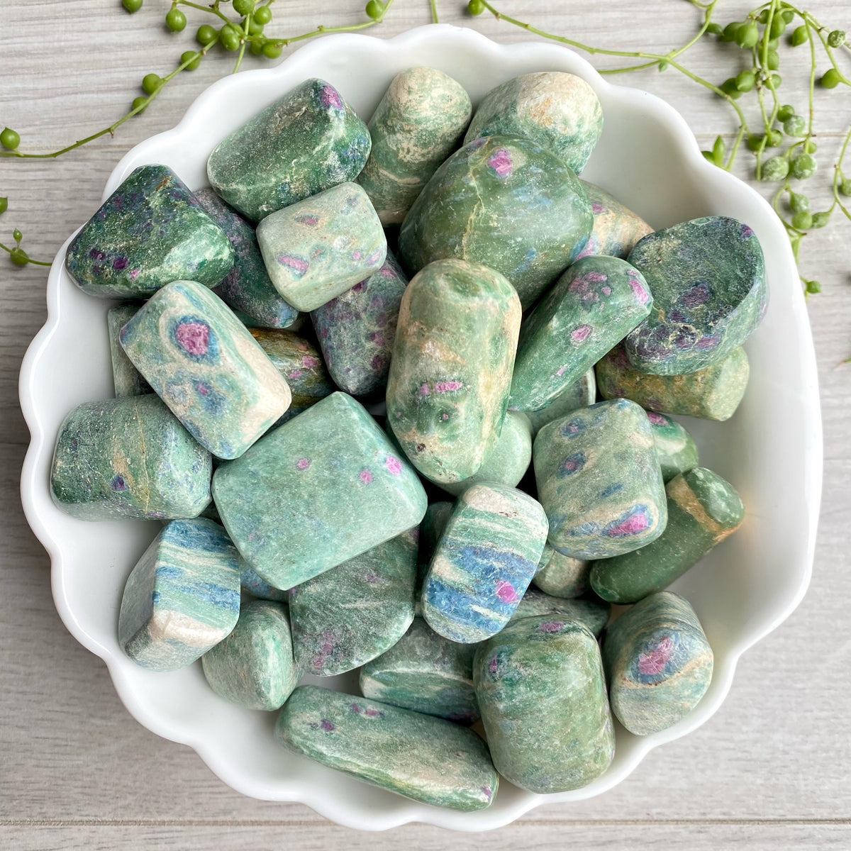 Ruby in Fuchsite Small Tumbled Pocket Stone – Wholehearted Crystal Creations