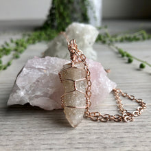 Spirit Quartz wire wrapped necklace