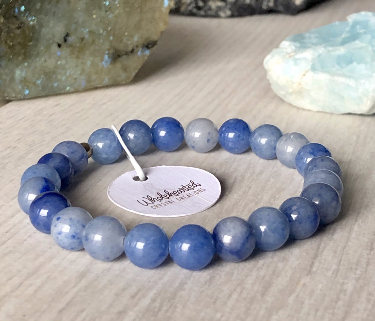 Blue Aventurine Stretch Bracelet – Wholehearted Crystal Creations