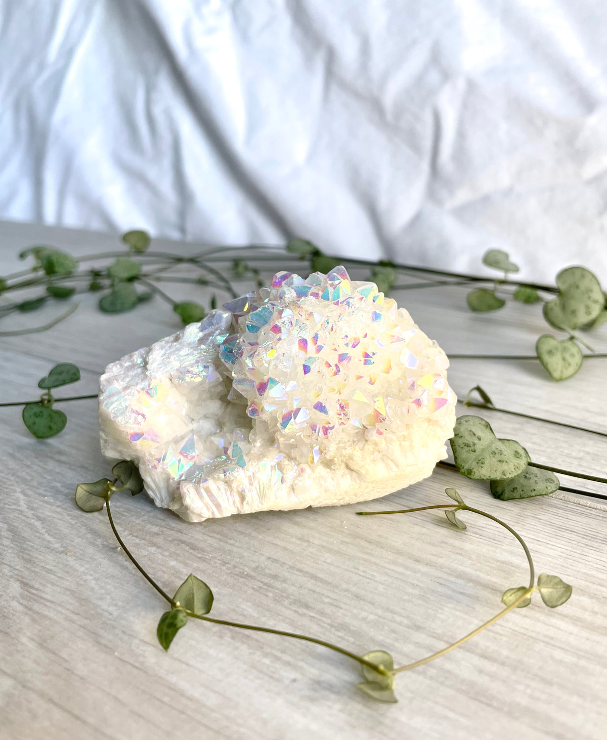 Angel Aura Quartz Cluster Crystal Specimen – Wholehearted Crystal Creations