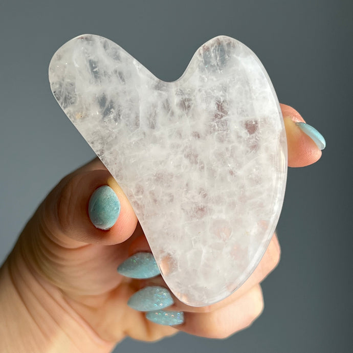 Clear Quartz Gua Sha Tool