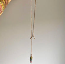 Providence Rainbow Aura Quartz wire wrapped necklace