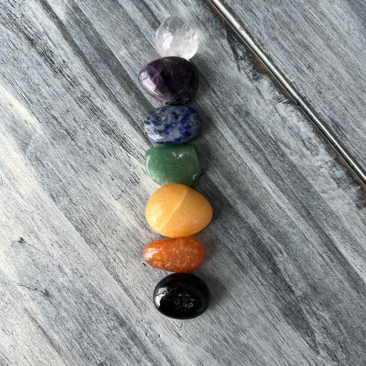 7 Chakra Healing Crystal Specimen Tumble Set