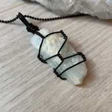 Aquamarine Wire Wrapped Necklace