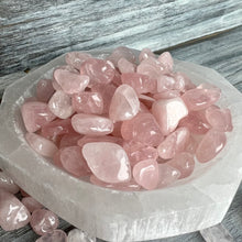 Rose Quartz (xxsm) tumbled pocket stone crystal specimen  low